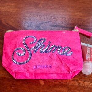 Beautycounter Shine Pink Cosmetic Case